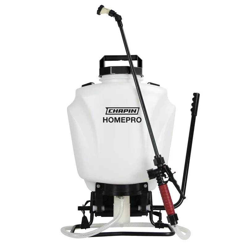 4 Gal Backpack Sprayer with Pesticide Fertilizer Weed Killer Ergonomic Design Poly Wand Home Garden Spraying System