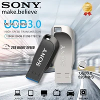 SONY alta velocidad 2TB 1TB Pen Drive transferencia Metal 512GB USB 3,0 SSD Pendrive Cle portátil U disco Flash Memoria Stick para PC