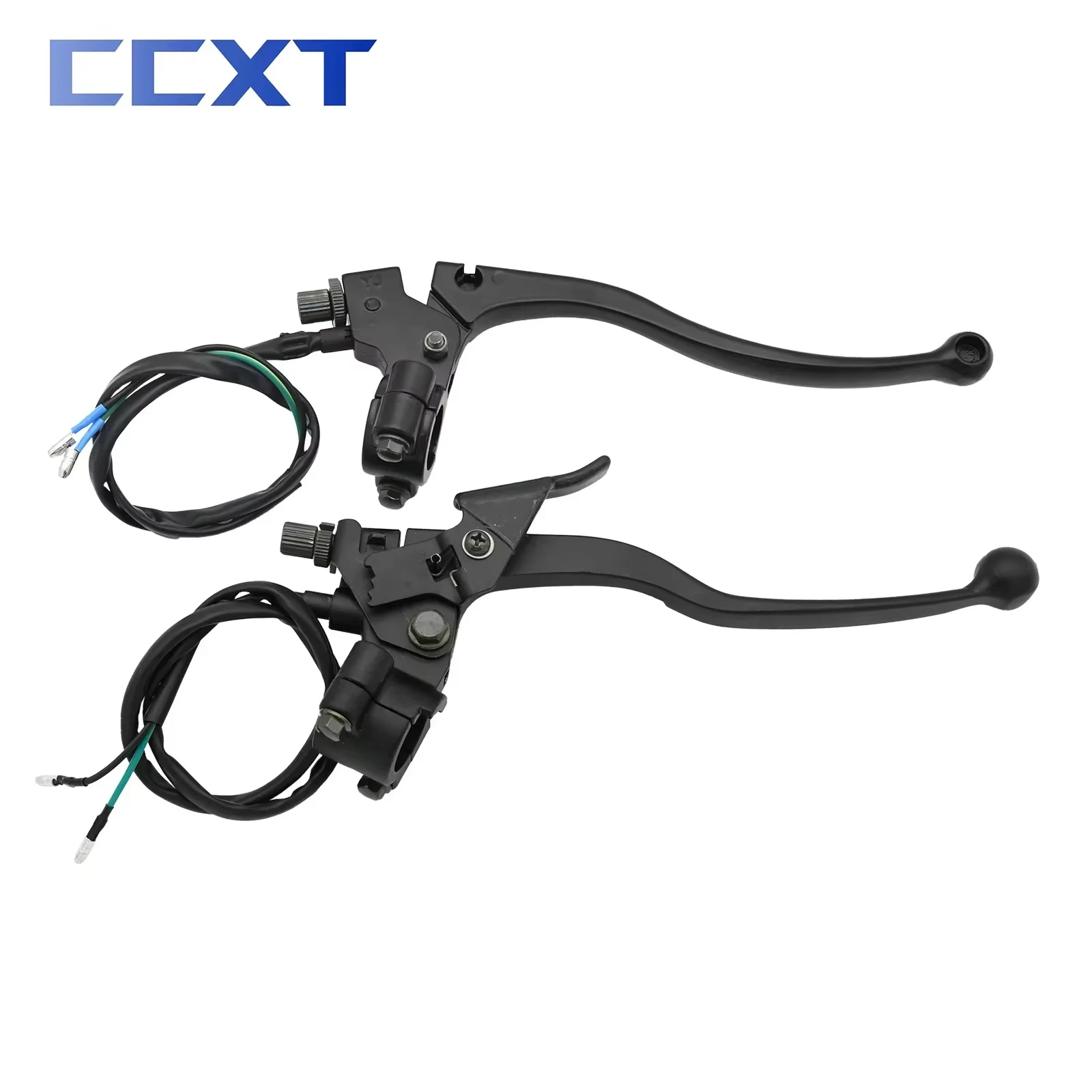 Alavanca de freio e embreagem, conjunto de alça de 22mm com freio de estacionamento para 110cc 125cc 50cc 90cc 200cc 250cc 300cc atv quad 4 rodas