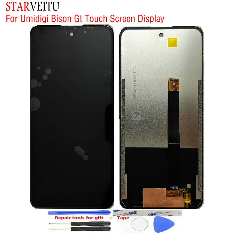 Оригинальный ЖК-дисплей для Umidigi Bison Gt, сенсорный экран 6,67 дюйма, Аксессуары для мобильных телефонов