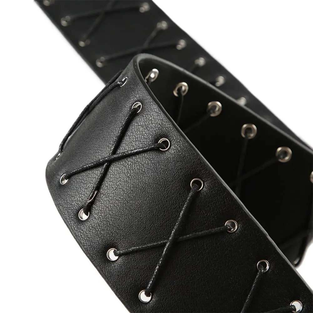 جديد بو الجلود شرابة حزام Y2K الشرير الهيب هوب حزام البنطال الجينز شخصية الزخرفية زنار الجينز السراويل ديكور