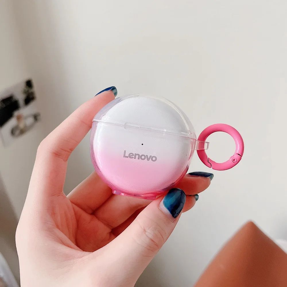 Прозрачный мягкий чехол для наушников Lenovo HT38, чехол для наушников, защитная коробка для Lenovo HT 38, чехол с крючком