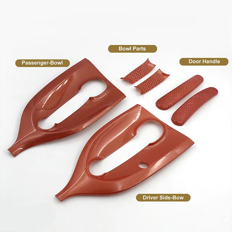 6Pcs Stainless Steel Car Door Handle Cup Protector Decoration Car Bowl Protection For Smart Fortwo 453 451 Car Accessories