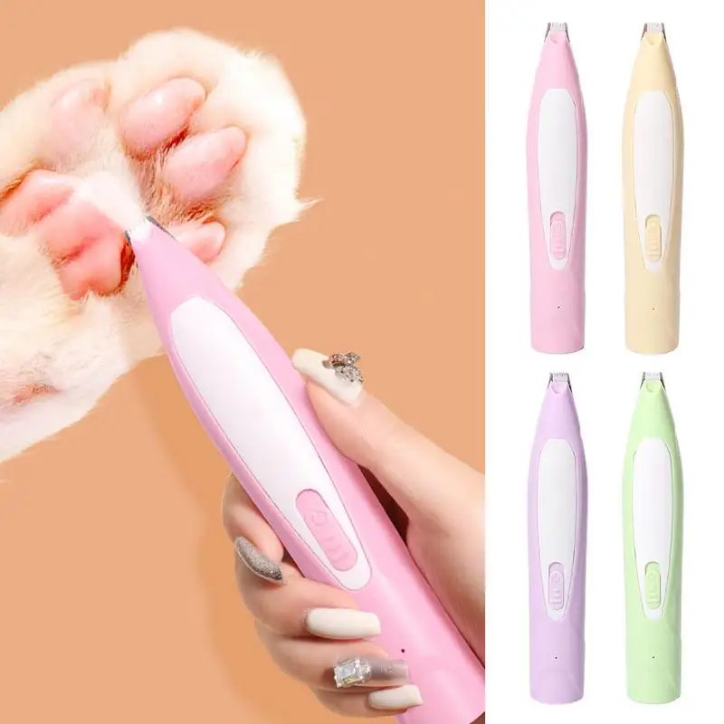 Dog Paw Hair Trimmer Noise Free Trimmer for Small Dogs Cat Dog Hair Clipper Grooming Kit Dog Paw Pad Trimmer  pet supplies