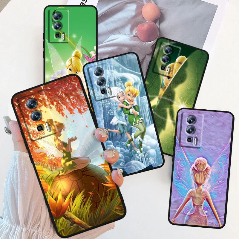 

Disney Anime Tinker Bell Cute For Xiaomi Redmi 9A 9C 9AT 10C 9 9T 10 12C 13C A3 12 K60 A1 K50 K40 5G Black Soft Phone Case