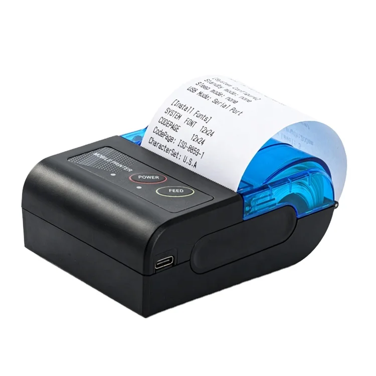 58mm Thermal Printer Receipt 2 Inch Portable Mini Wireless Usb Mobile Phone Thermal Printer For Cash Register