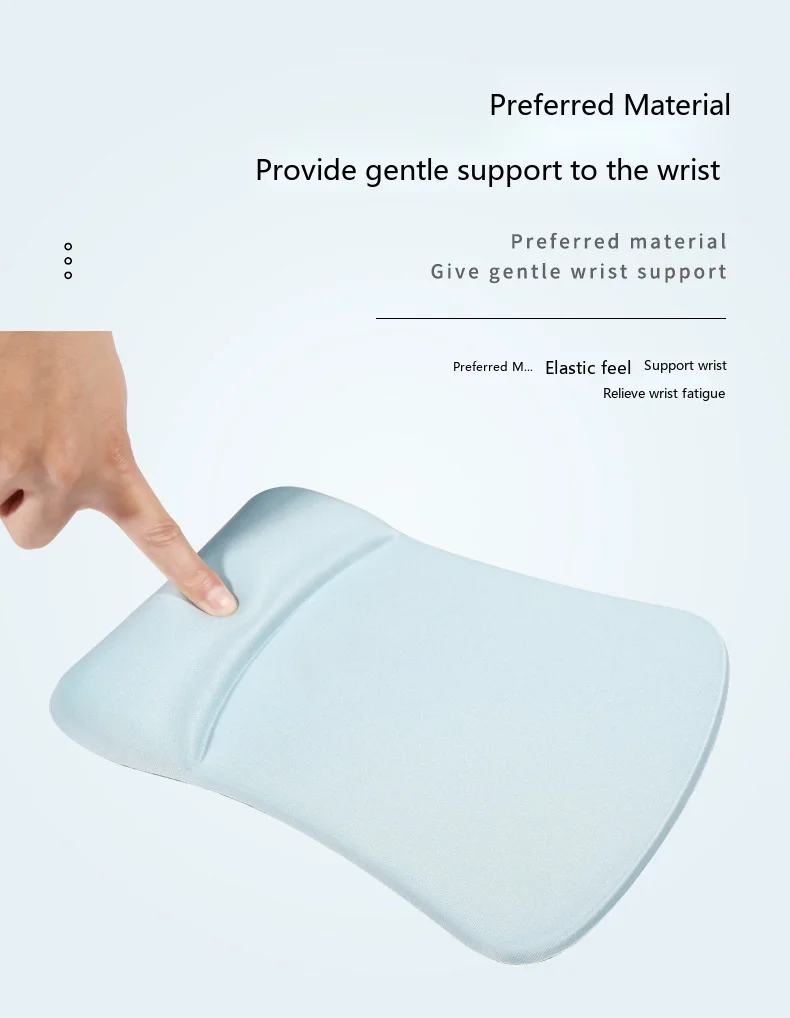 Schaumstoff-Handgelenkauflage für Mauspad, 4 Farben, Büro- und Gaming-Unterlage, ergonomisch, rutschfest, weiche Unterstützung – Detail 3
