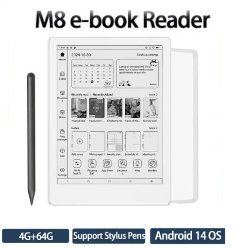 2024 New  Original Meebook M8 E-book Reader 7.8 inch E-ink Screen Android 14 Ebooks reader and Fast Refresh 4G RAM 64GB ROM