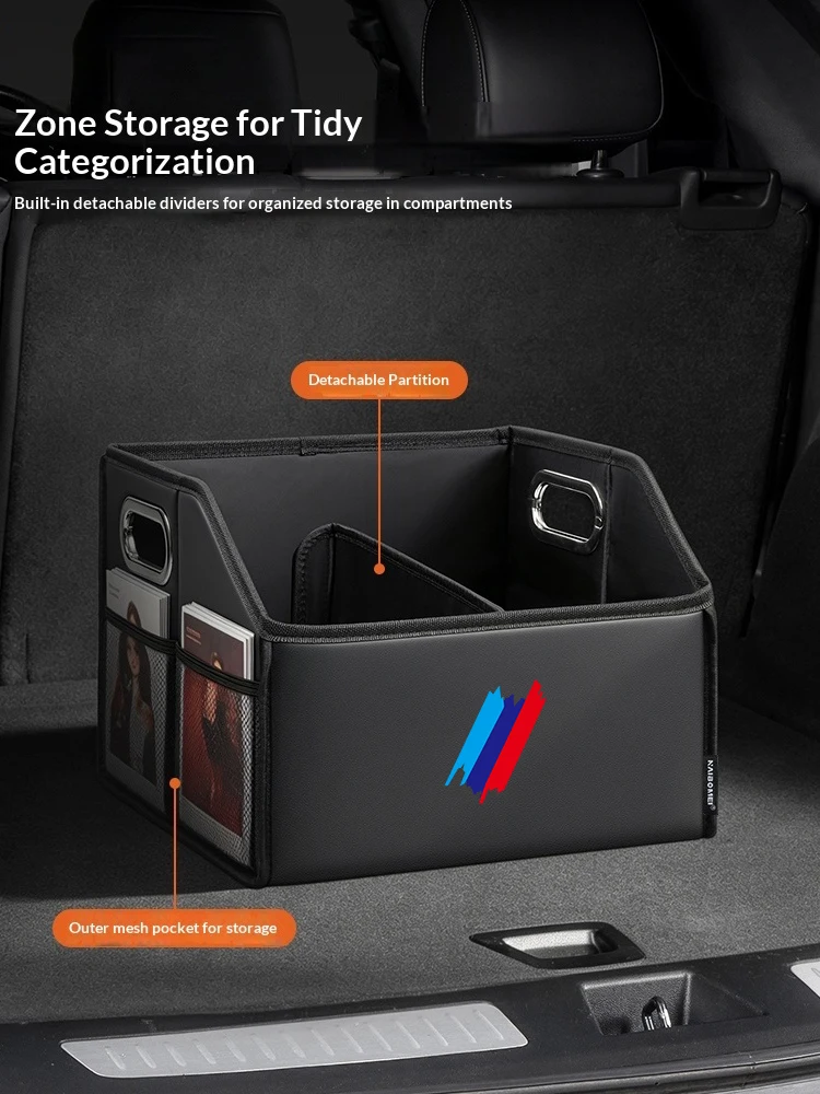 Pudełko do przechowywania w bagażniku samochodu, wielofunkcyjny organizer narzędziowy do bagażnika, do BMW M Performance G30 G32 G01 G02 G05 G06 G07 G26 G23 F40 F20 — 2