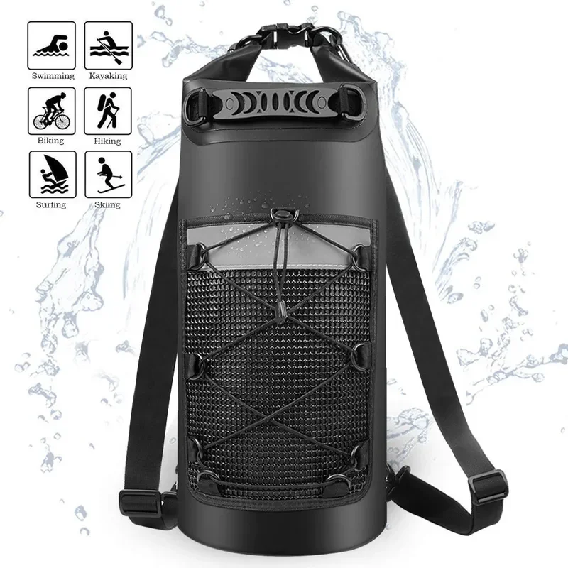 for Beach Bag Outdoor Waterproof Camping Rafting  Traceability Net Pockets Large Capacity