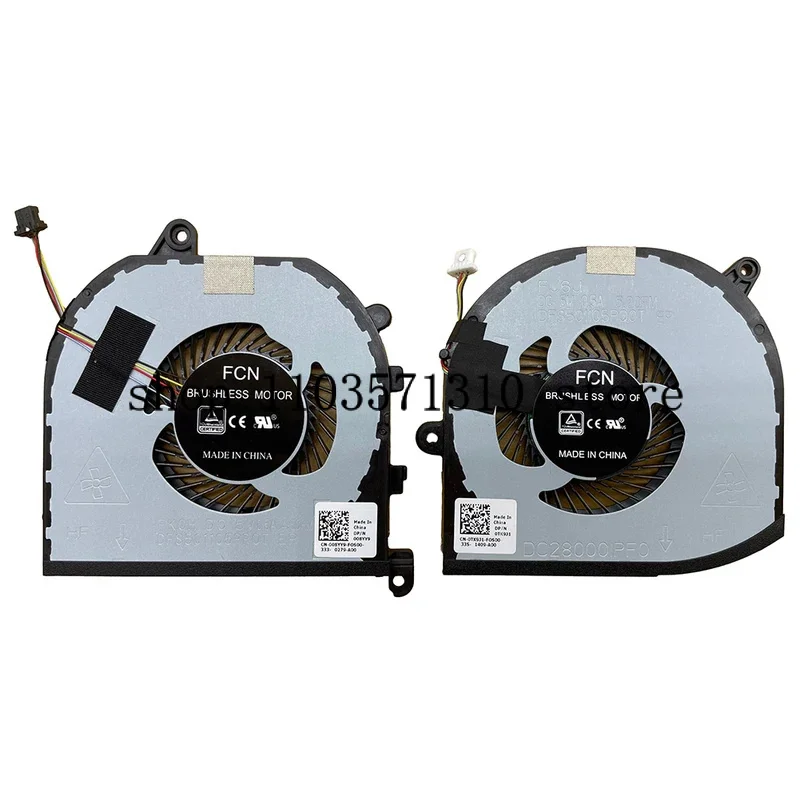 

Replacement New Laptop CPU GPU Cooling Fan for Dell XPS 15 9570 7590 XPS15-9570 Precision 5540 5530 M5530 M5540 Series Fan