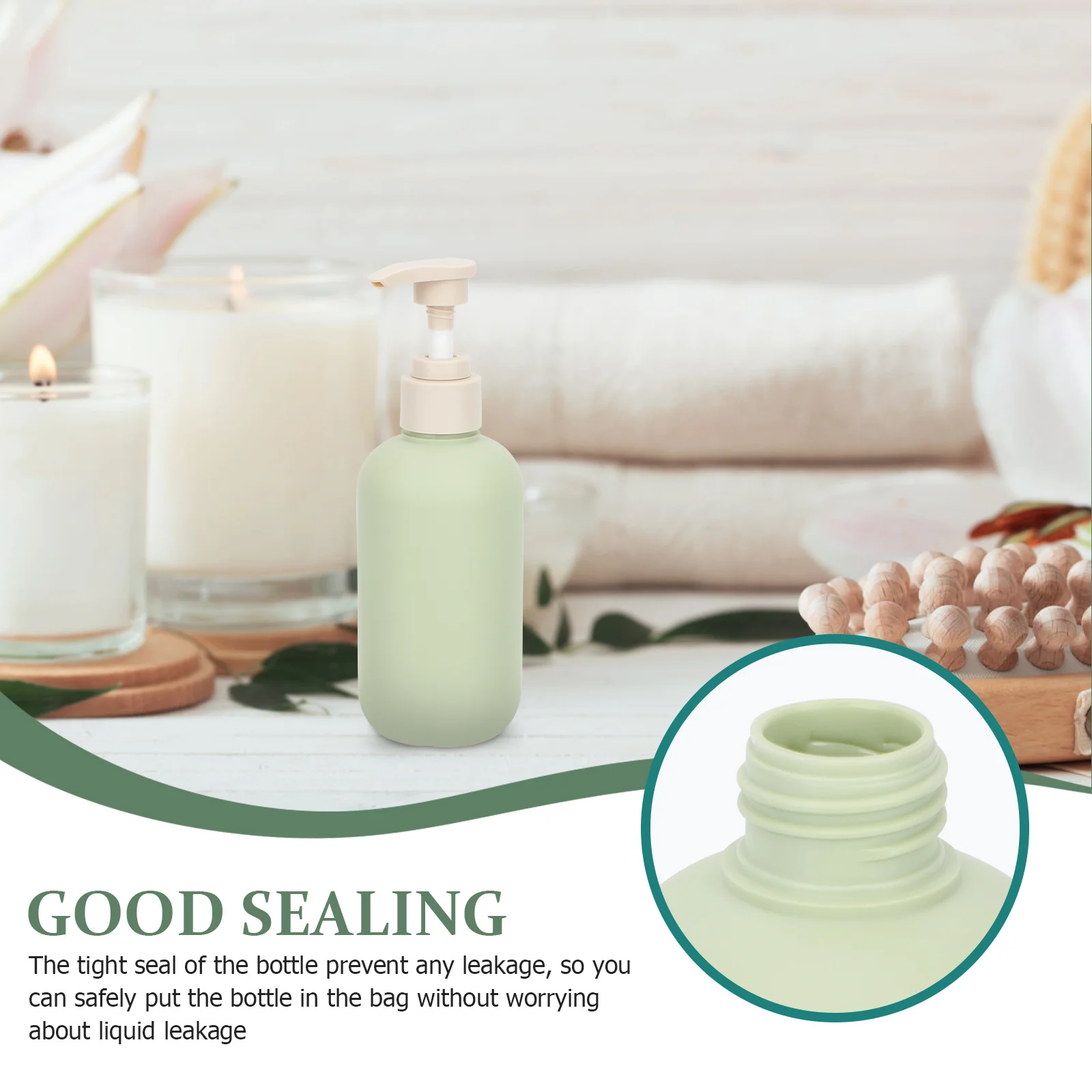 

4Pcs Lotion Storage Bottles Premium Reusable Shampoo Dispensers for Bathroom Travel Shower Gel Holder Leakproof Design