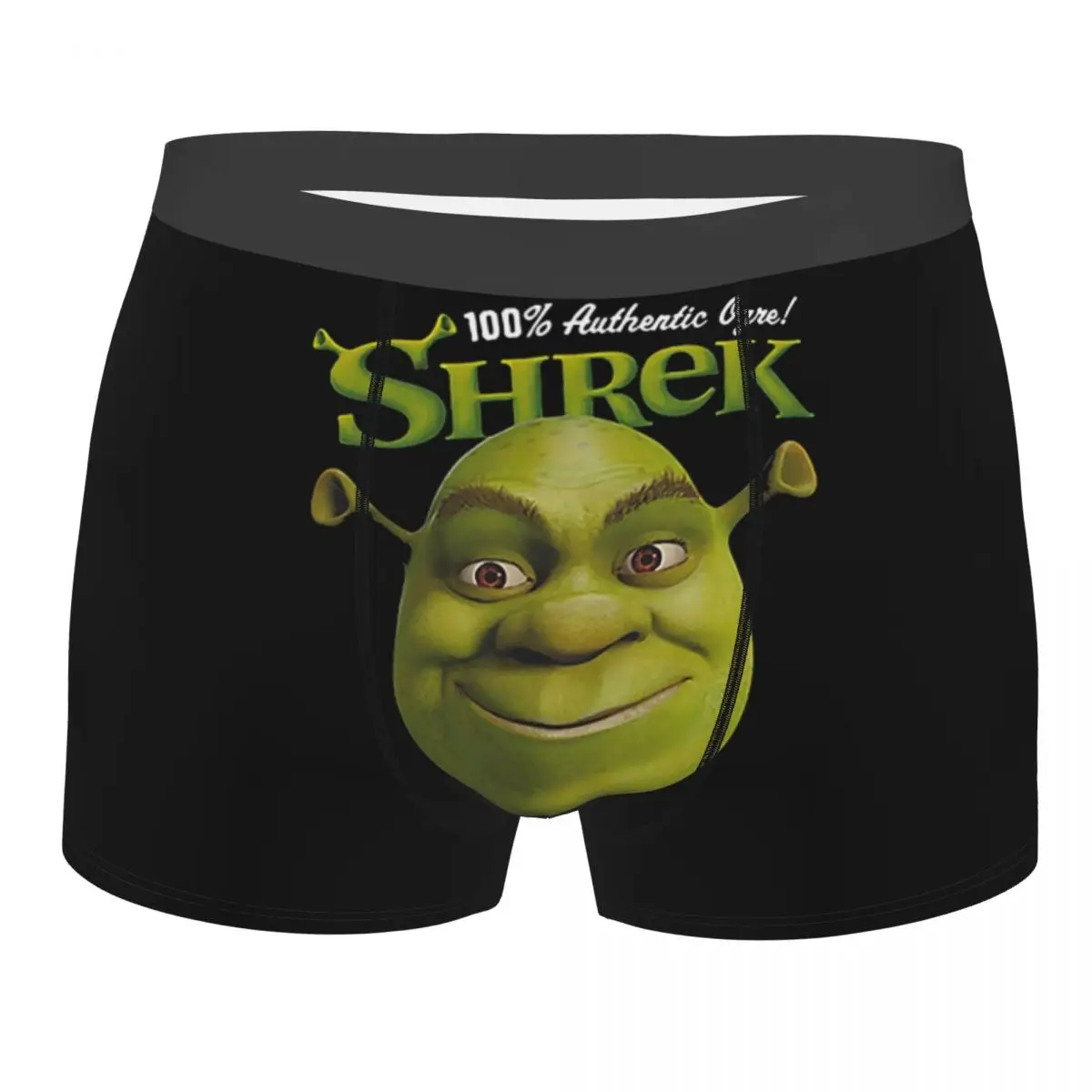 

Мужское аутентичное длинное нижнее белье с героями мультфильмов Ogre Shreks, новинка, трусы-боксеры, шорты, мужские дышащие трусы