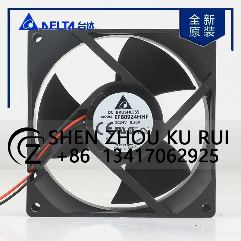 

Original Delta 5V 12V 48V DC 24V 0.20A AC EC 9032 90X90X32MM 9CM Inverter Low Noise Two-wire Ball Bearing EFB0924HHF Cooling Fan