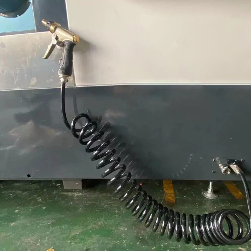 CNC Machine Tool Cleaning Spray Gun High-Pressure Water Gun Copper Nozzle G1/2 PVC Handle with 6M Hose