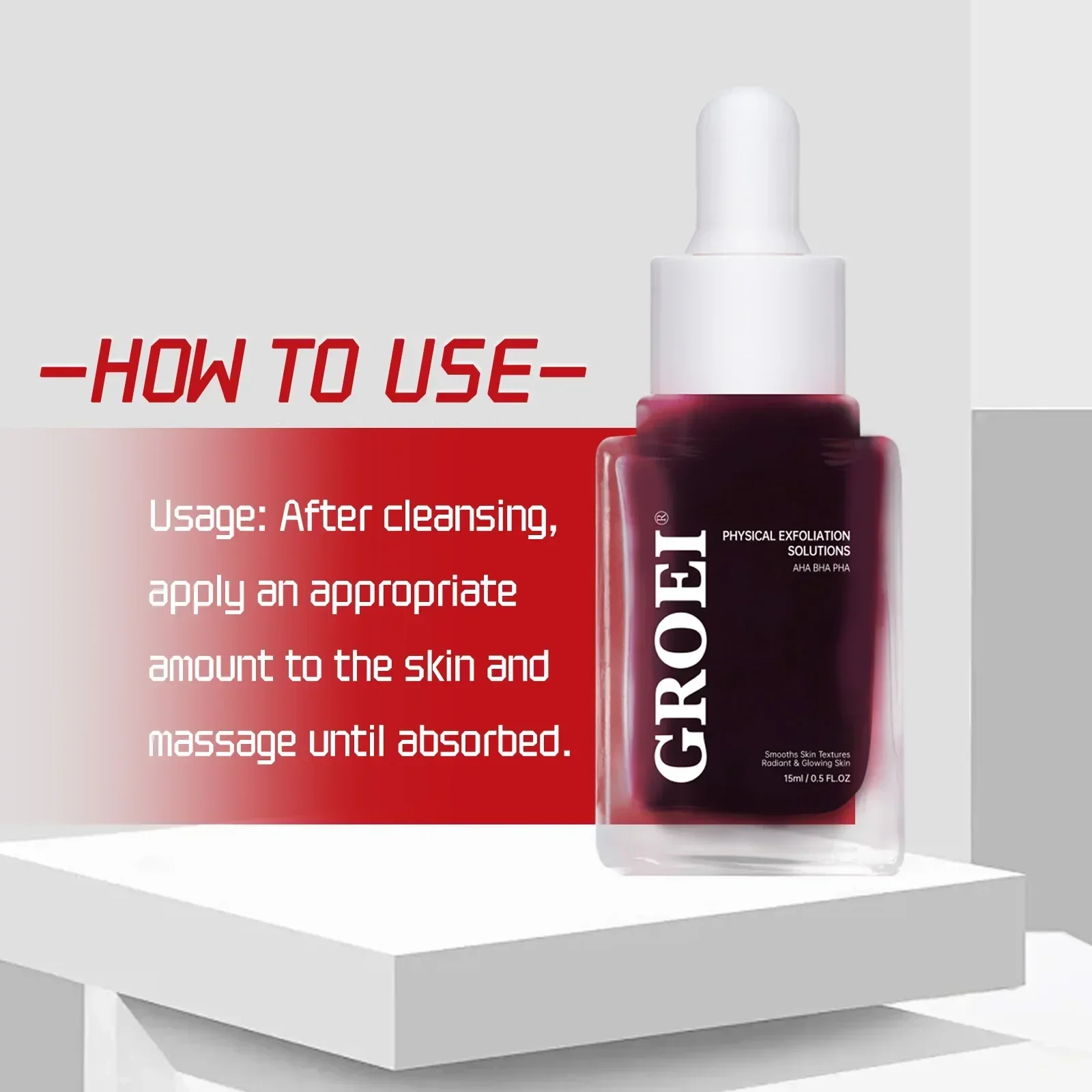 Oil-Control Physical Exfoliating Serum - Refines Pores, Prevents Clogging, Reduces Acne Breakouts & Smooths Rough, Flaky Skin.