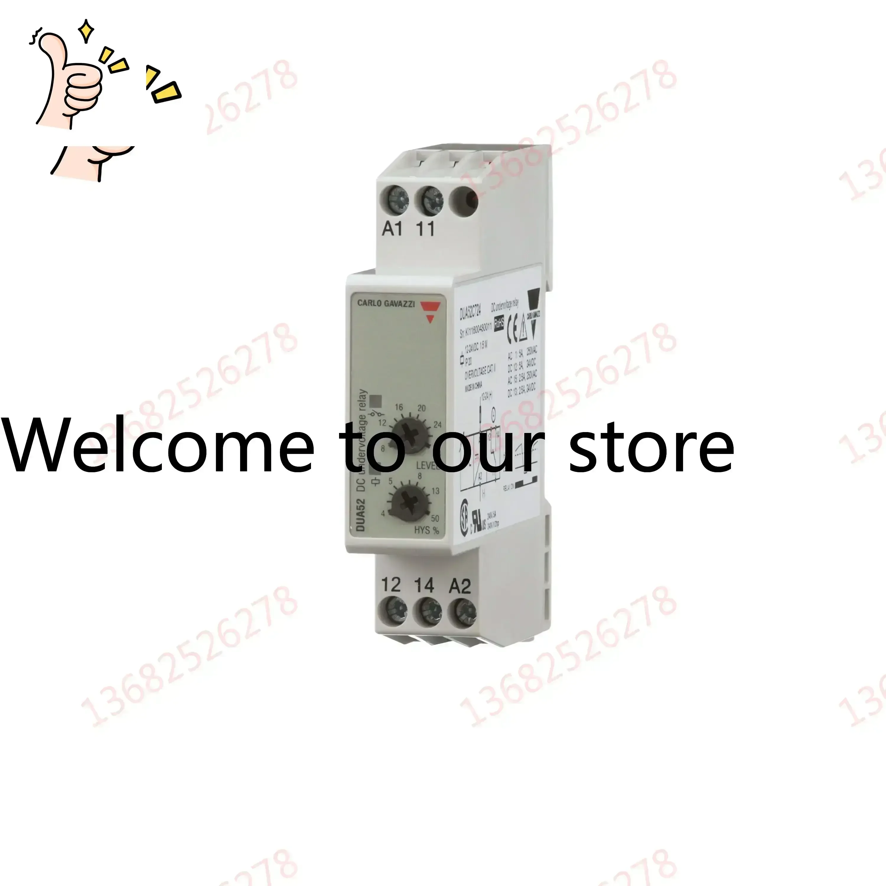 DUA52C724B002 Motor Power Circuit Breaker Undervoltage Protector Monitoring Motor Pump Relay
