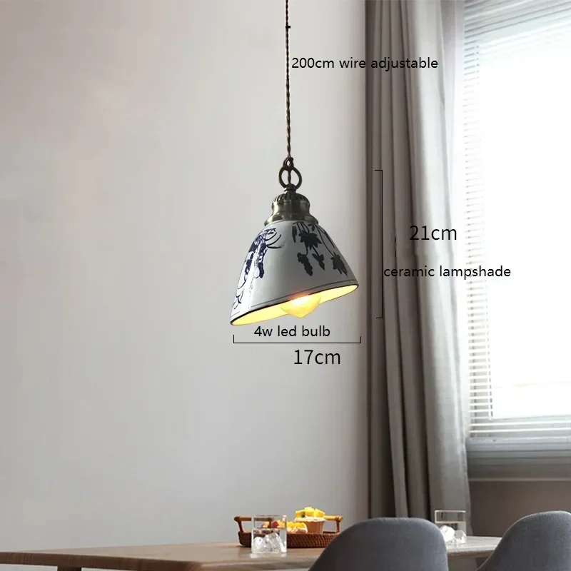 

Simple Modern Ceramic LED Pendant Lamp Home Indoor Decor Lighting Bedroom Restaurant Dinning Living Room Lights Hanglamp