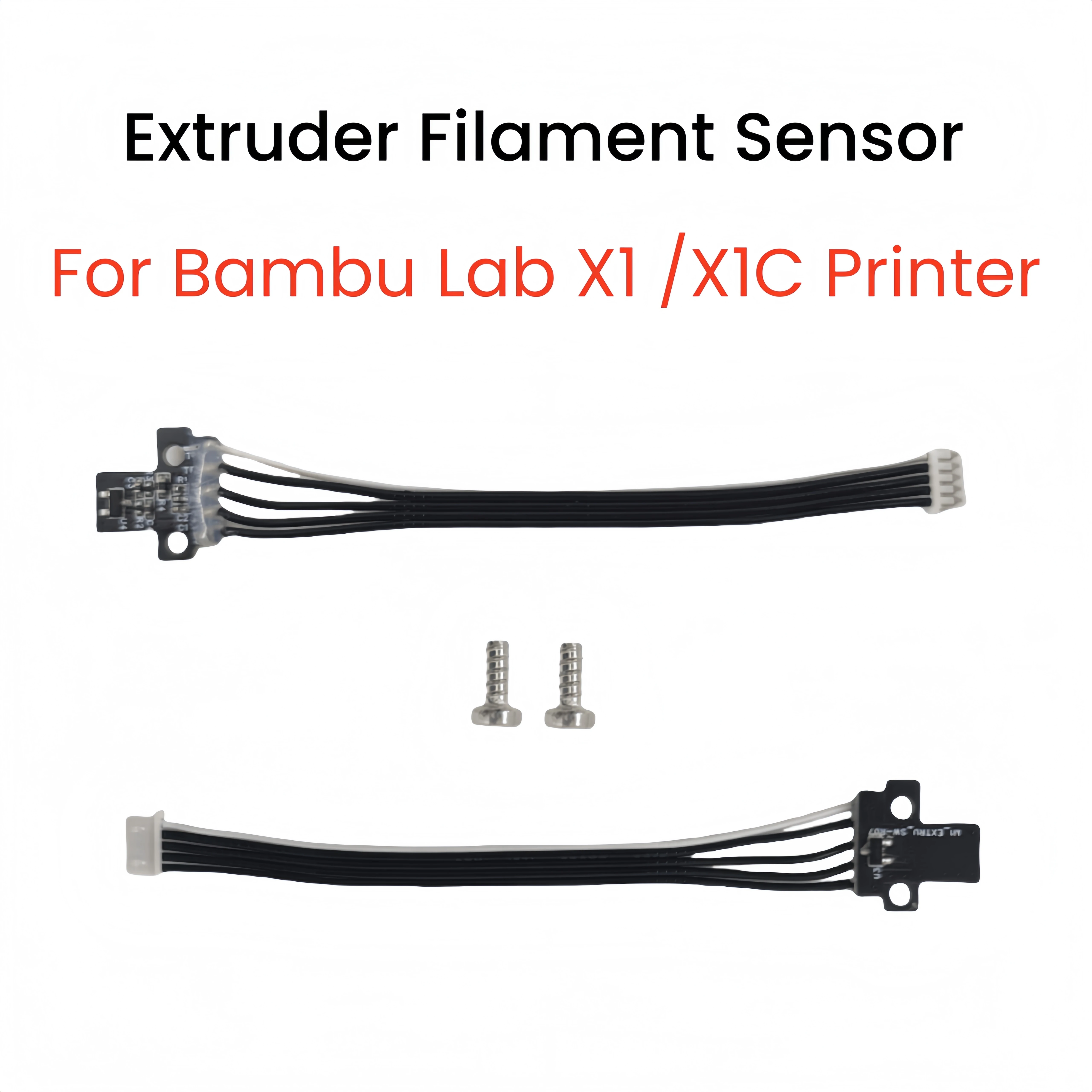 

Extruder Filament Sensor for Bambu X1 Series 3D Printer Replacement of the Extruder Filament Sensor for Bambulab X1C Sensor