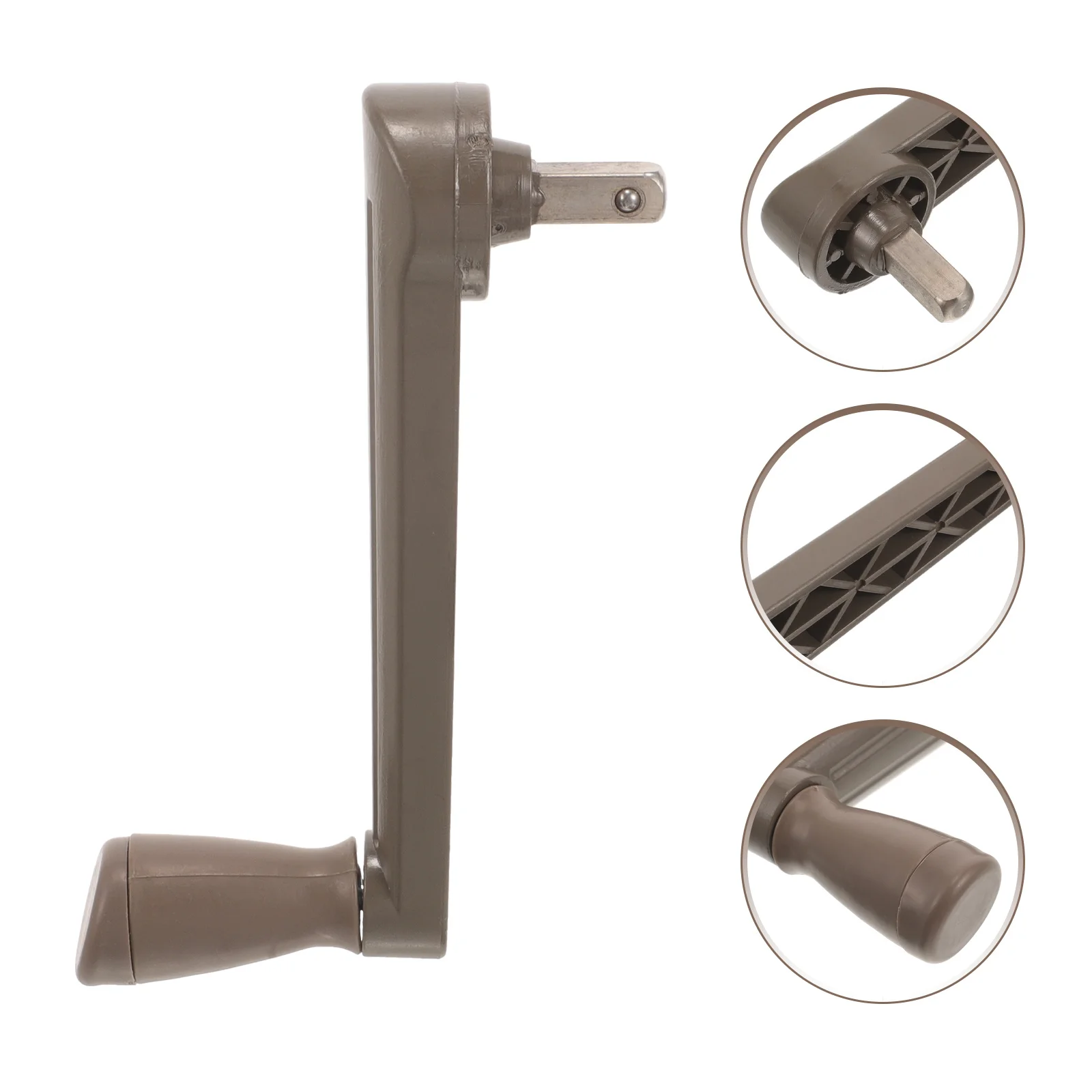 

Outdoor Umbrella Rotary Handle Uv Protection Durable Waterproof Plastic Adjustable Angle Patio Sunshade Accessory