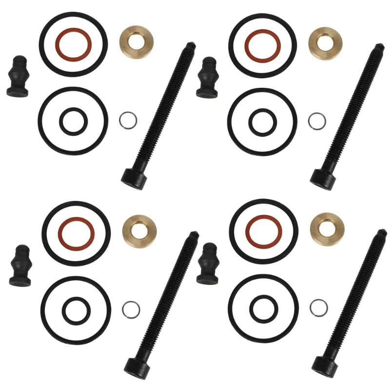 4 Set Pump Nozzle Seal Kit Expansion Screws for VW AUDI 1.9 2.0 TDI 1417010997 Fuel Injection Sealing Gasket O Ring Repair Kit