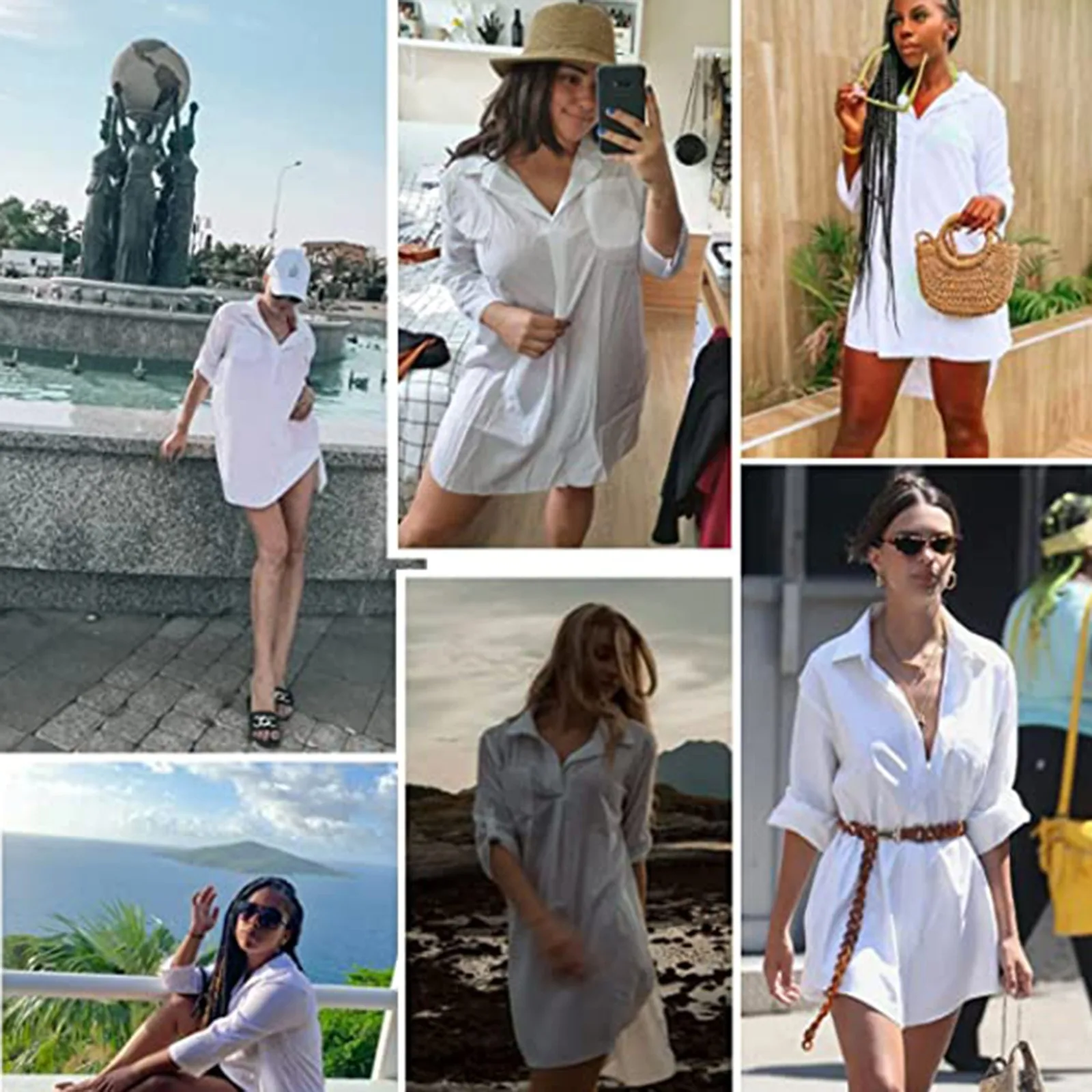 Summer Spring Long Sleeve chiffon Shirt Women Swimsuit Cover Up Tops Bikini Beachwear V Neck Bathing Suit Beach Dress Cardigan