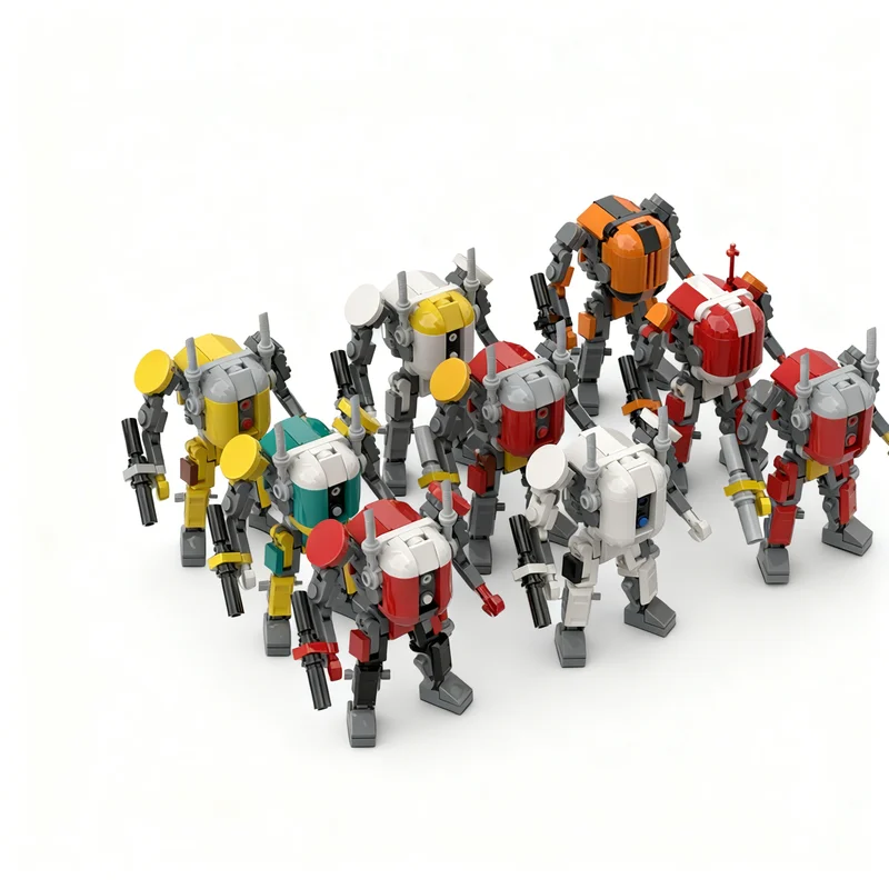 106pcs MOC Haxion Brood Bounty Droid Star Battle Building Blocks Construction Kit Display Series Challenge Toy Gift For Makers