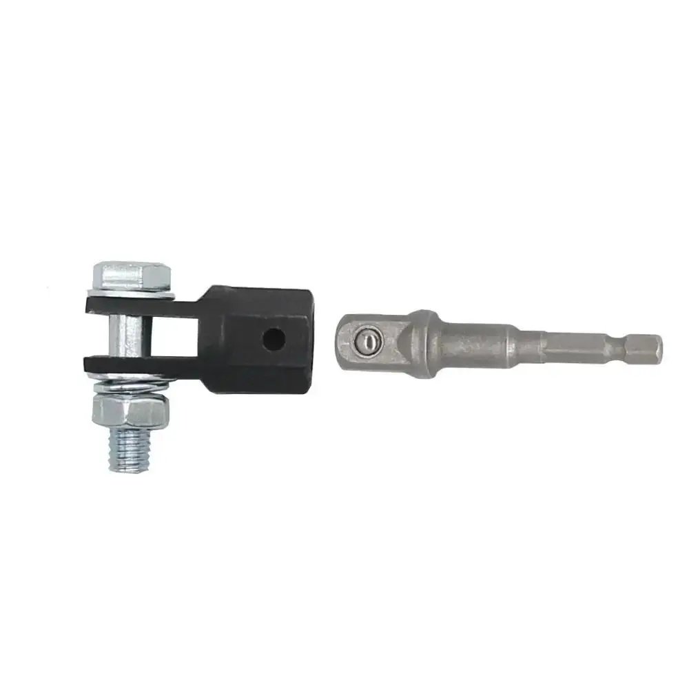 

Universal 1/2 Inch Jack Adapter Steel Impact Resistant Adapter Wrench Tool Adapter Double Hole Drill Adapters Jack