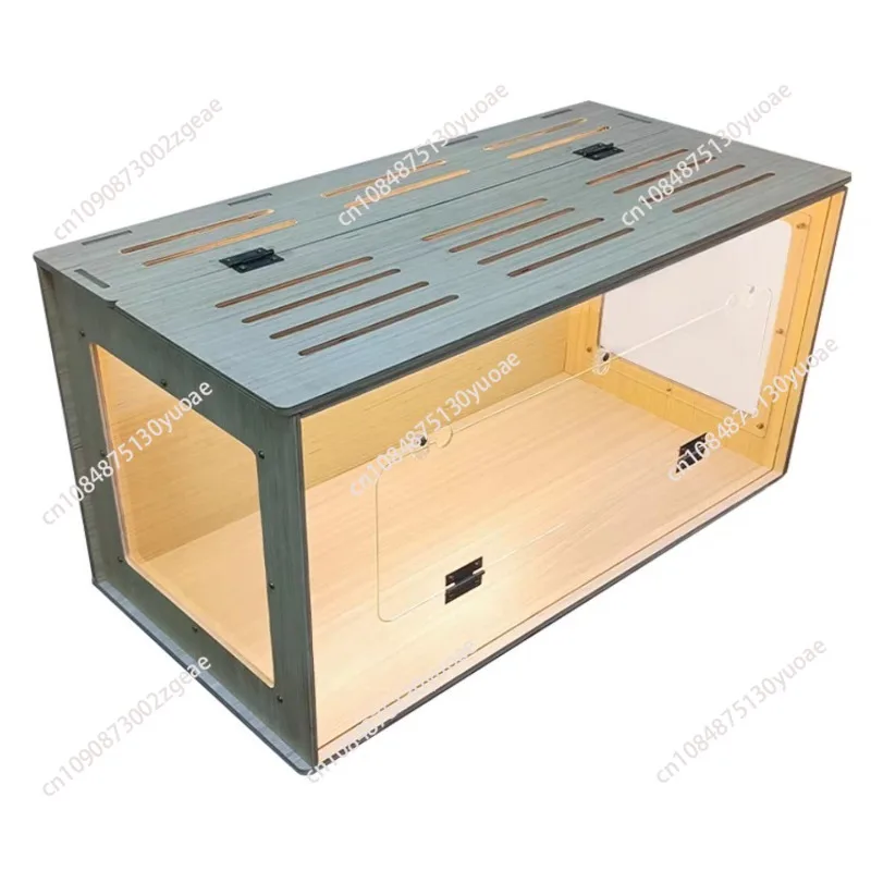 Jaula de acrílico Moju Jin Silk Bear para hámsteres, con vista completa y ventilación, 80 cm, caja grande ornamental para cría de gallinas y aves.