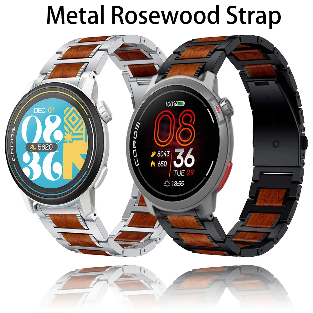 22Mm Metal Rosewood… - image