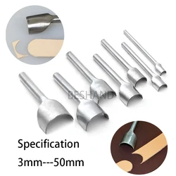 Leather Craft Tools Semicircle Cut Punch Leather Craft Tools Curved Hole Punch for Belts DIY Leather Tools
