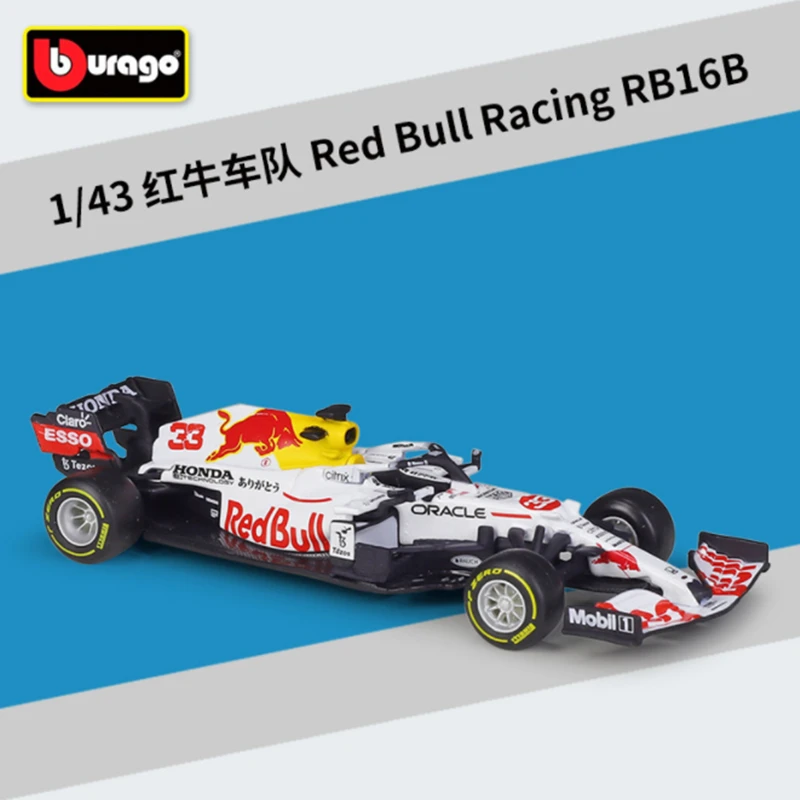 Nieuwe Bburago 1:43 Ferrari Red Bull Racing Tag Heuer Rb14 2018 #3 #33 Legering Auto Model Diecast Model Collectie Kinderen Speelgoed Cadeau