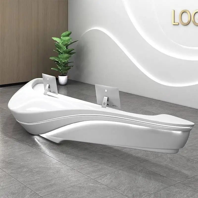 

Красота, знаменитость, стойка регистрации, краска, компания, изогнутый отель, стойка регистрации красоты, органайзеры, модная мебель Mostrador