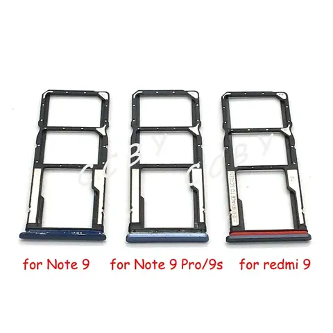 For Xiaomi Redmi Note 9 Pro 9S Sim Card Tray Slot Holder Replacement Parts