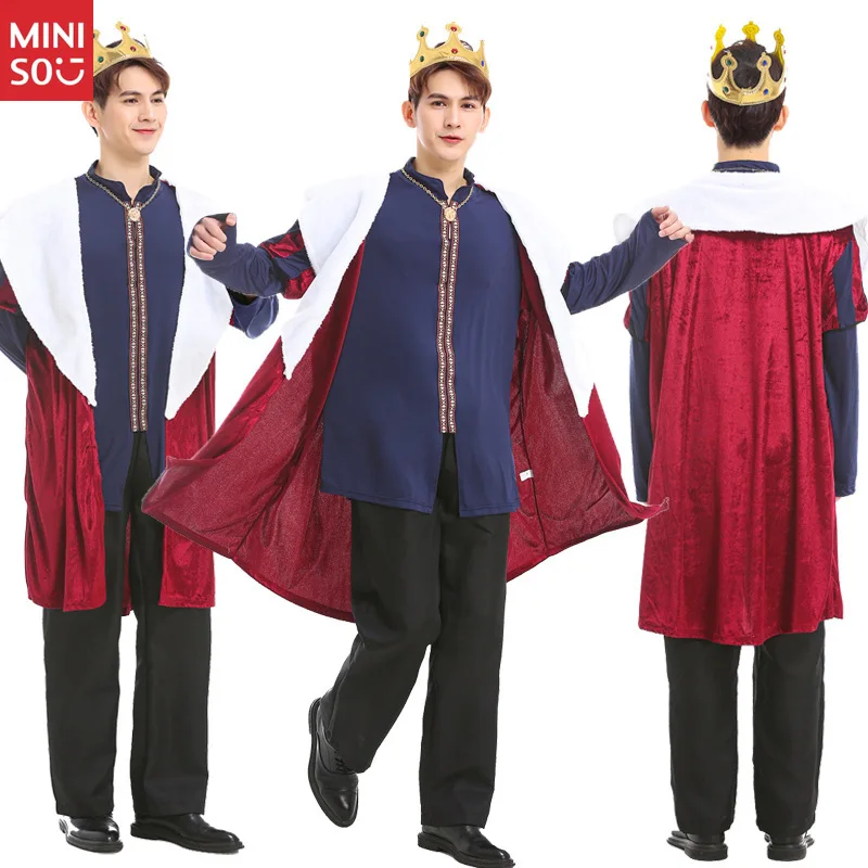 

Европейский королевский костюм короля, наряд для вечеринки благородного рыцаря-героя