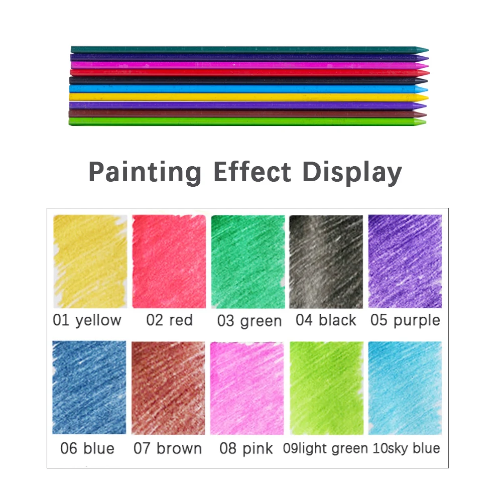 120 Stück/Box Großkapazitäts-Druckbleistiftminen 2B 2,0MM 10 Farben Austauschbare Minen Automatischer Bleistift Schreib- und Zeichenzubehör – Detail 5