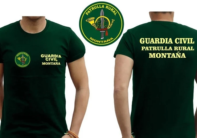 Spanish Civil Guard Rural Patrol Mountain T-Shirt Short Sleeve Casual 100% Cotton Men T Shirts