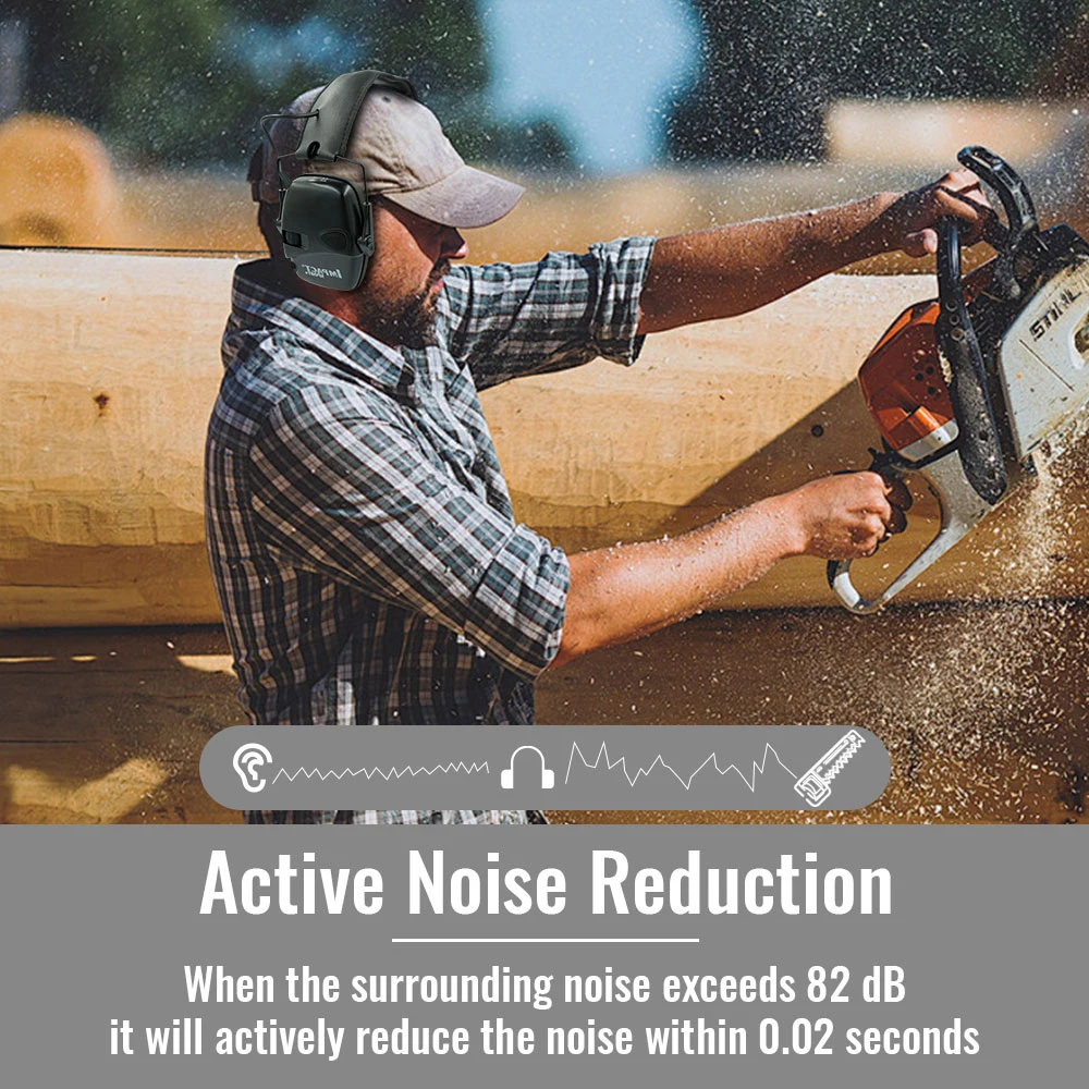 Motion Noise-Cancelling Earphones Active Noise-Cancelling Headphones Foldable Headphones Battery-Powered (No Battery)