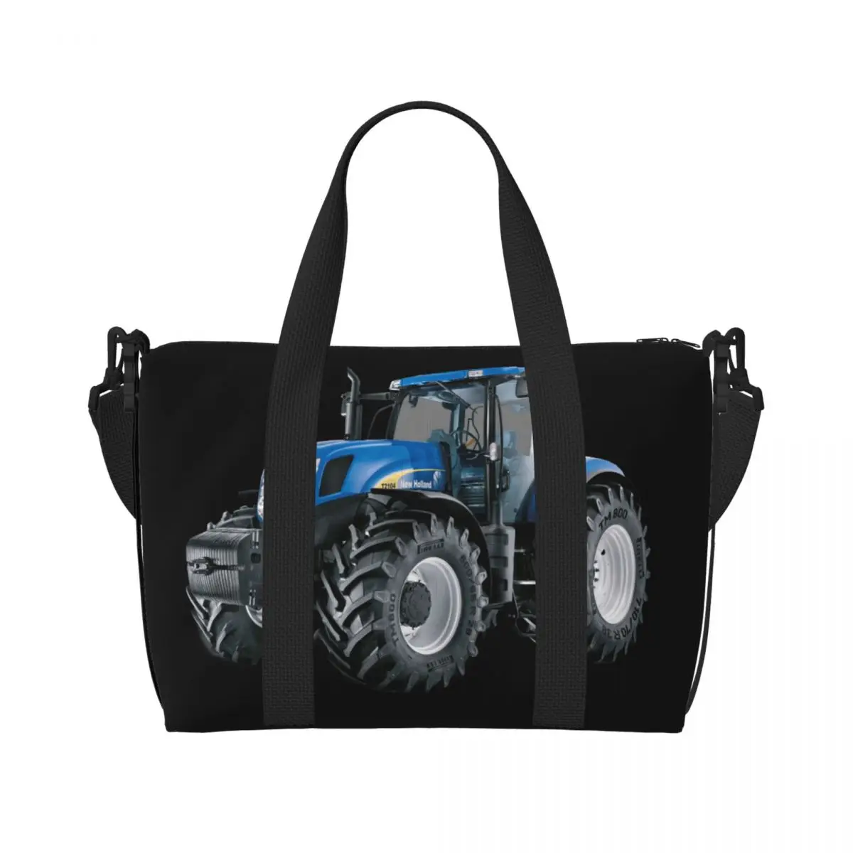 

Custom Tractor Tote Bag for Women Large Capacity Gym Beach Travel Bags