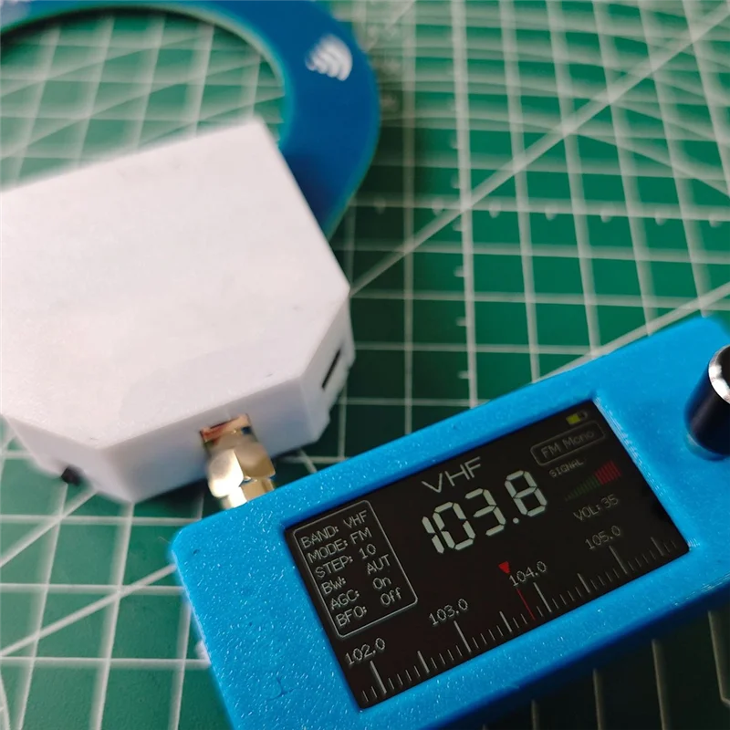 ABKI-1 Set SI4732 Radioempfänger IPS-Bildschirm AM/FM/LSB/USB/DAB Mini tragbares Kurzwellenradio mit Breitbandantenne