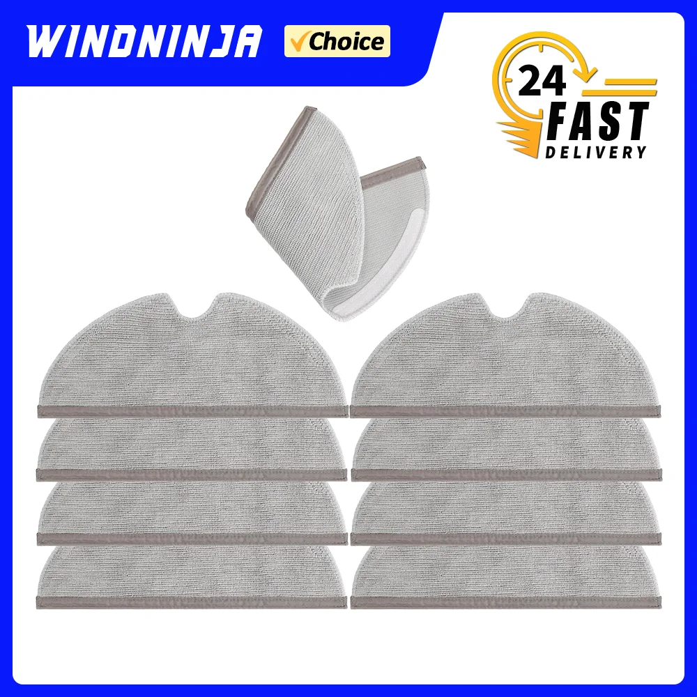 Full Coverage Mopping Cloths for Xiaomi Roborock S50 S51 S55 S5 S5 Max S6 S60 S65 S6 Max T8 Q7 Plus Q7 MAX Plus Q8 Max Washable