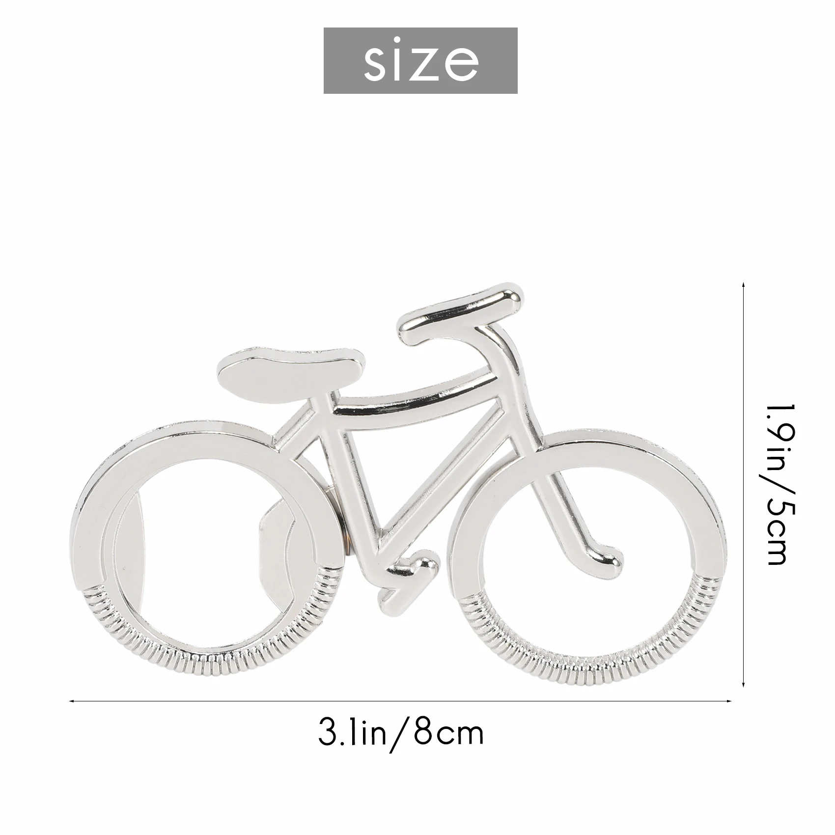 20Pcs/Lot Metal Beer Bottle Opener Cute Bike Bicycle Keychain Key Rings for Bottle Openers Creative Gift for Cycling