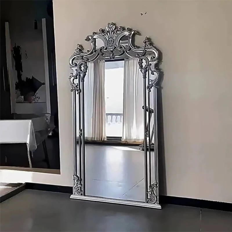 Apartment Gold Standing Decorative Mirrors Bed Room Design Arched Mirrors Full Body Princess Dekoracyjne Lustra Home Decorations