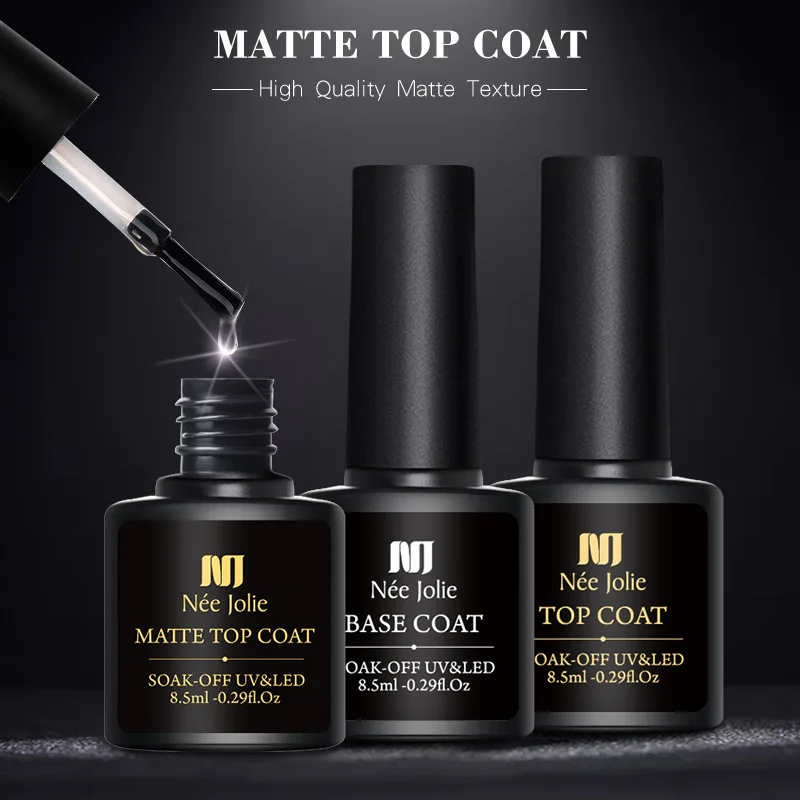 8.5ML functional Gel Base Coat Topcoat Tempered Topcoat Matte Topcoat Nail Polish Solid Nail Tips Gel 15MLNail Primer Dehydrator