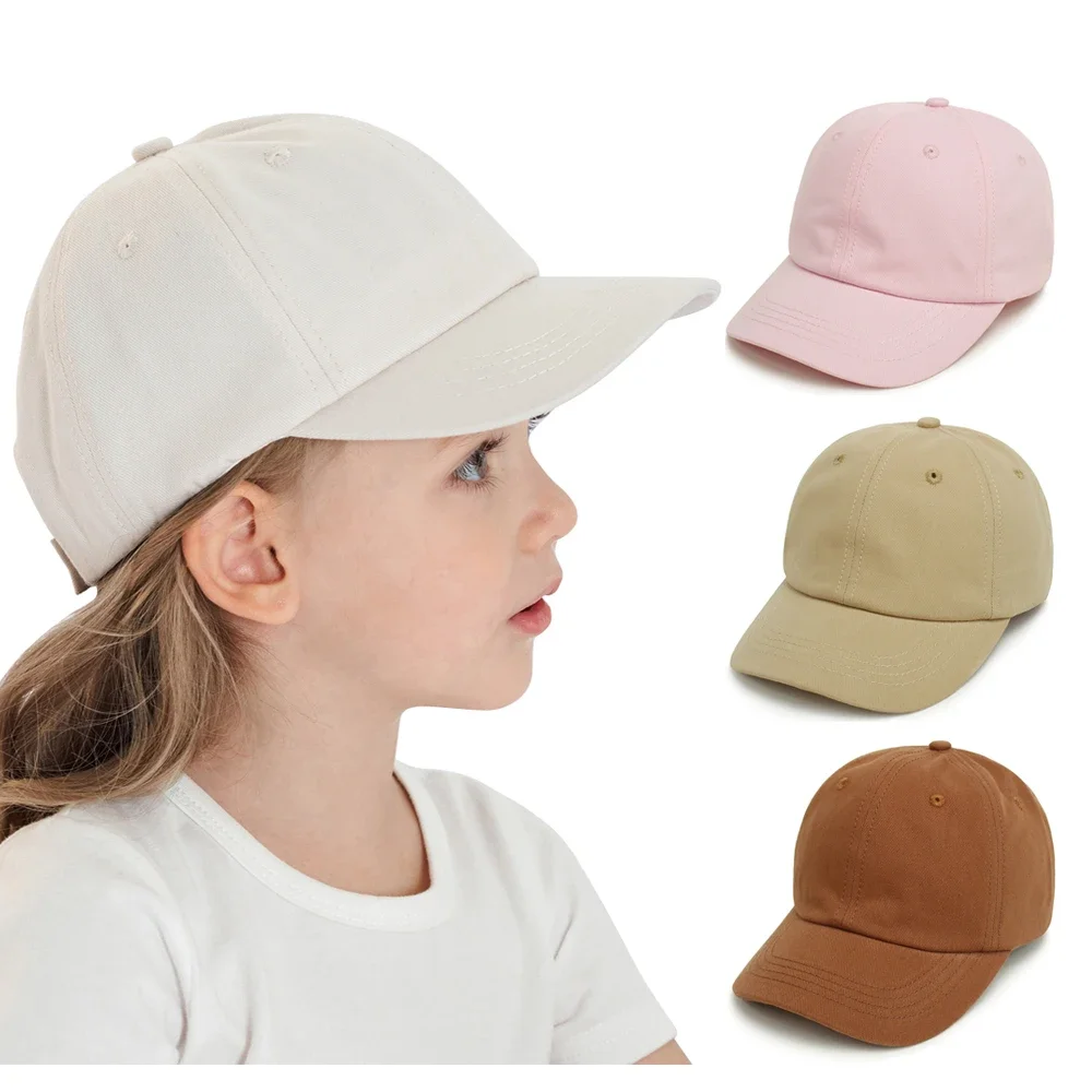 

Fashion Baby Cap Sun Protection Kids Boy Hat Adjustable Travel Children Baseball Cap Baby Hat for Girls Accessories 8M-5Y