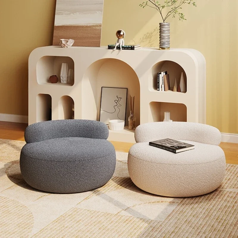 

Home Furniture Household Cream Wind Sofa Stool Living Room Round Seat Pier Low Bench Coffee Table Small Chair Footrest Ottoman