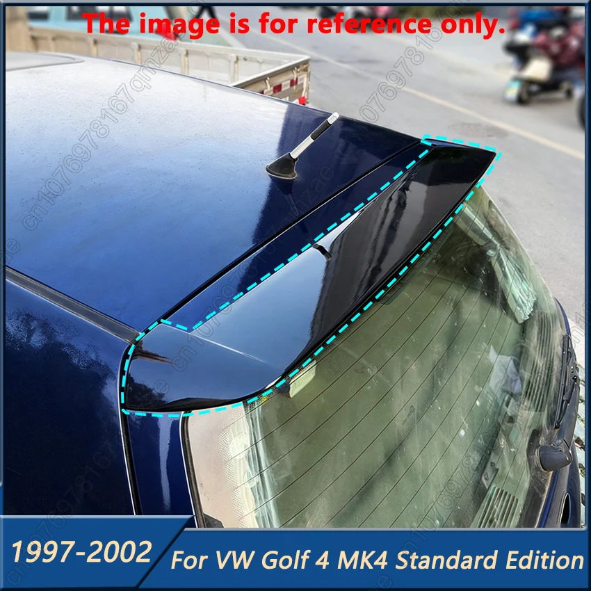 Alerón de Techo para Volkswagen Golf 4 MK4 Edición Estándar 1997-2002, Color Negro Brillante, Alerón Trasero para Maletero, Alerón de Techo, Tapa de Alerón Trasero