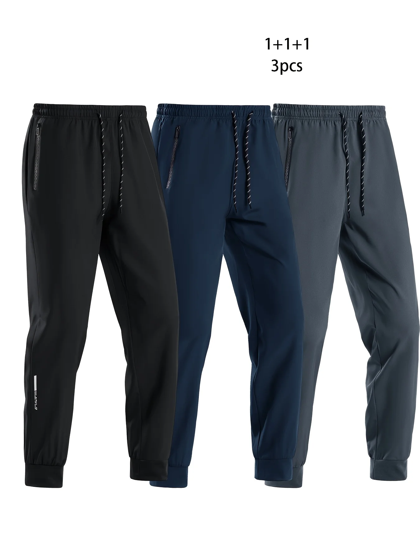 

Men's Fashionable Summer Long Ice Silk Pants for Casual Sports, Cool and Handsome