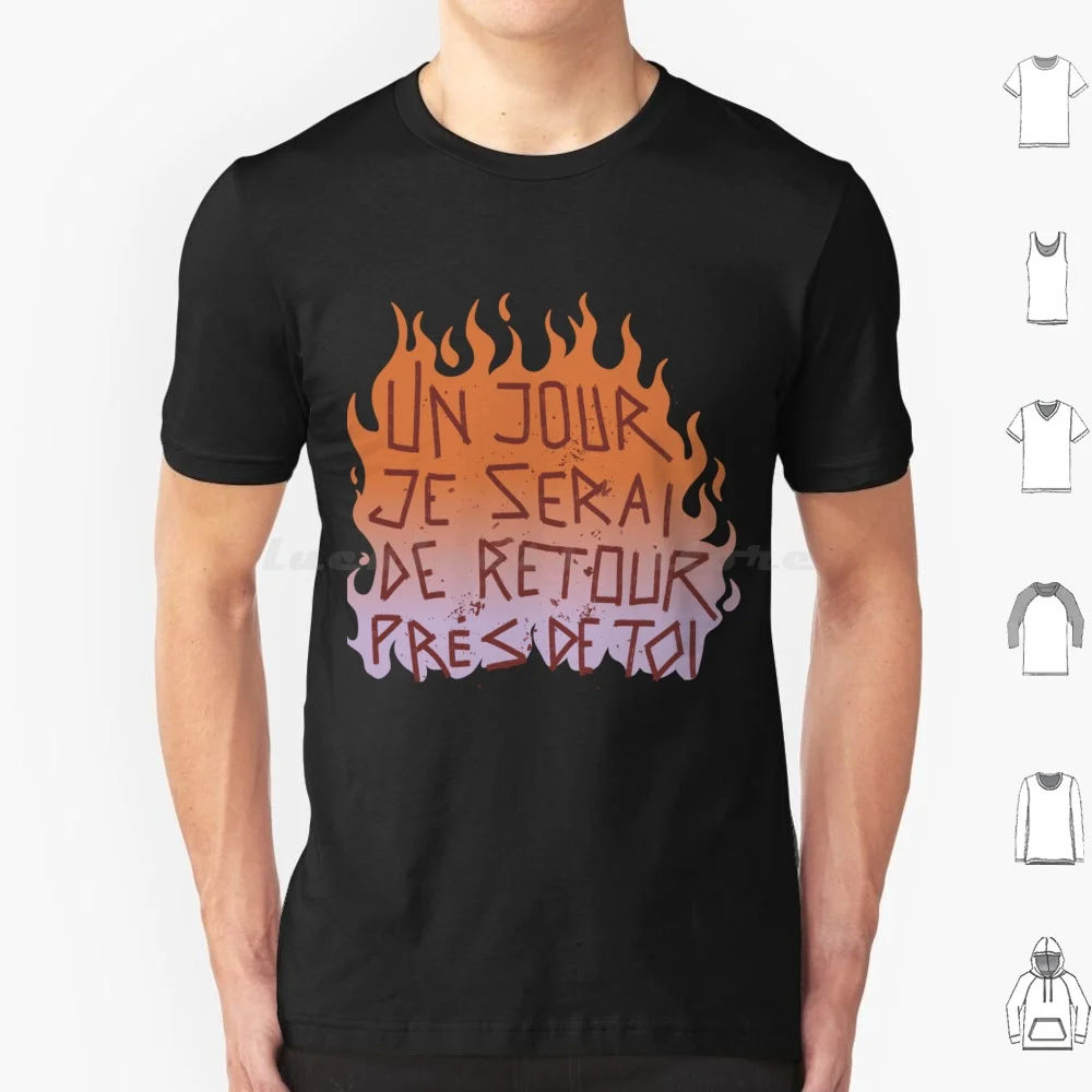 Disco Elysium Un Jour Je Serai... Inscription T Shirt Big Size 100% Cotton Disco Elysium Video Game Fire Inscription French