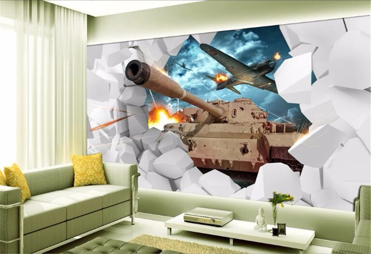 Custom Battle Aircraft fighter papel de parede 3D photo wallpaper for wall 3 d painting art living room sofa mural wall paper